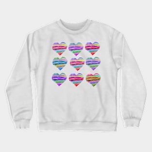 Set of Scribble Hearts Crewneck Sweatshirt